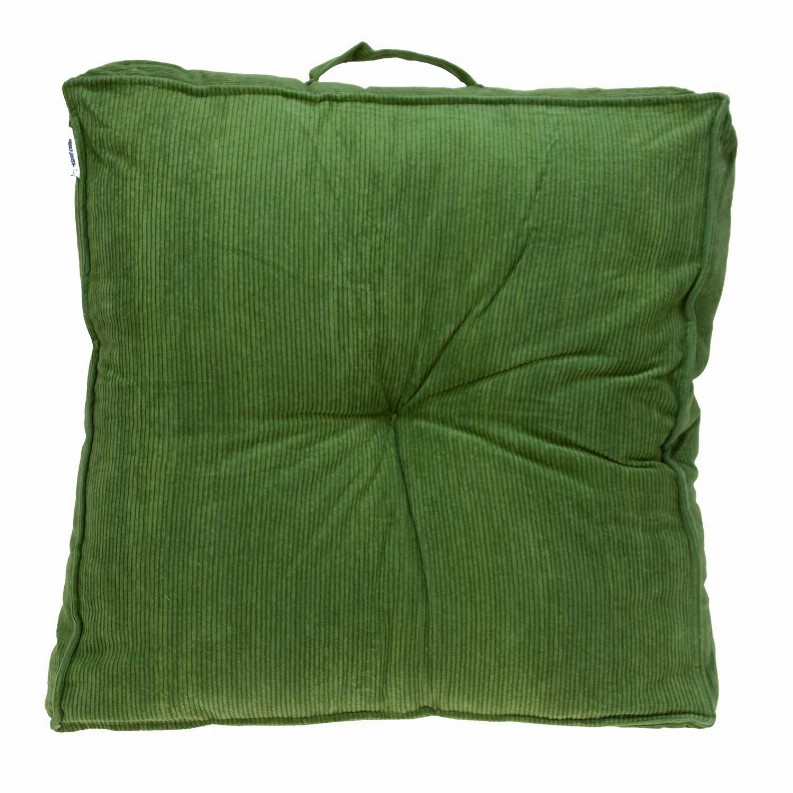 Parkland Collection Alena Transitional Floor Pillow Olive