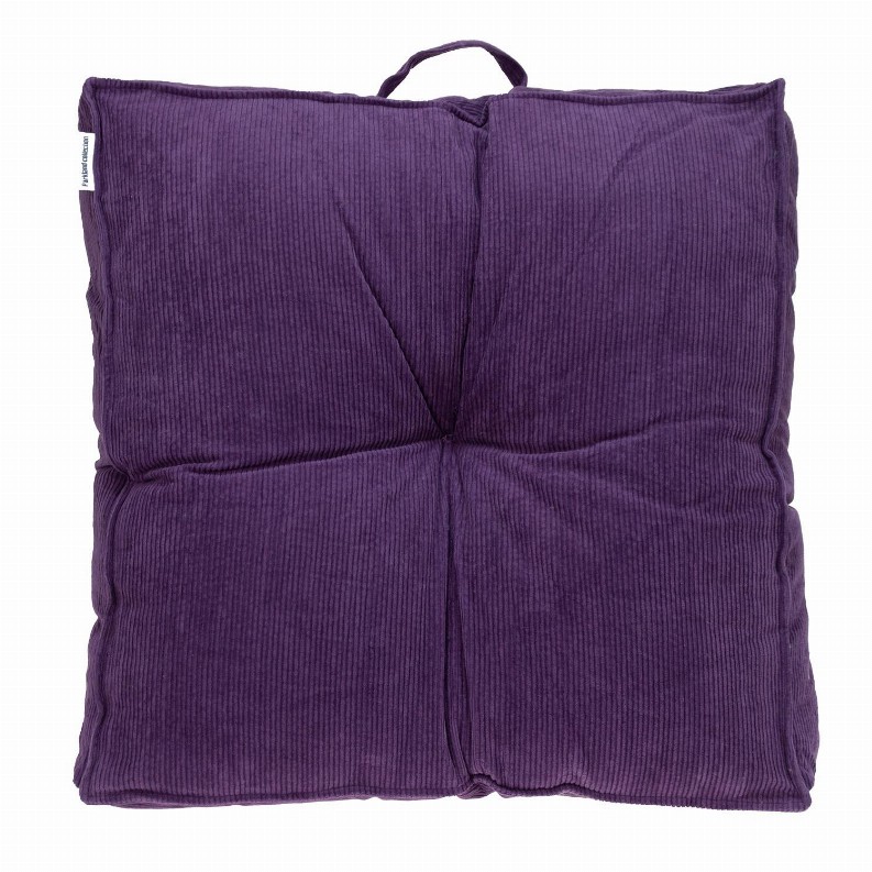 Parkland Collection Alena Transitional Floor Pillow Purple