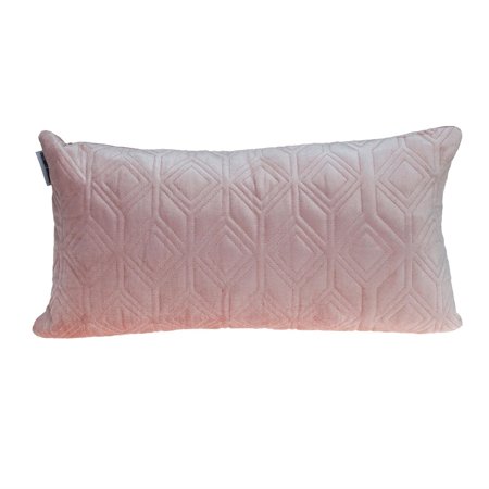 Parkland Collection Aleta Transitional Quilted Throw Pillow 12" x 24" Pink
