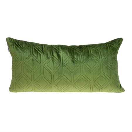 Parkland Collection Aleta Transitional Quilted Throw Pillow 12" x 24" Olive