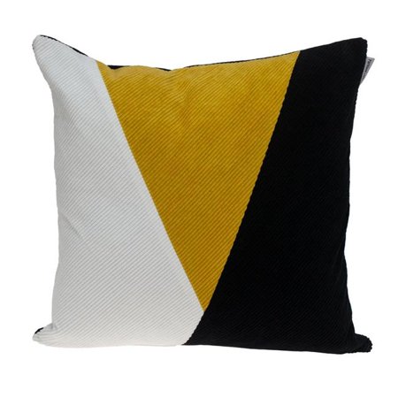 Parkland Collection Arcas Transitional Multicolor Throw Pillow 20" x 20" Yellow
