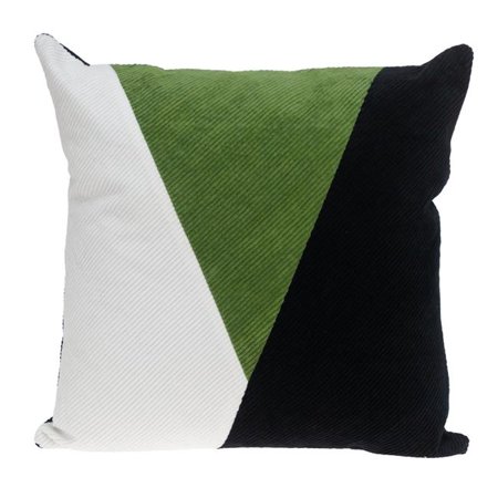 Parkland Collection Arcas Transitional Multicolor Throw Pillow 20" x 20" Green