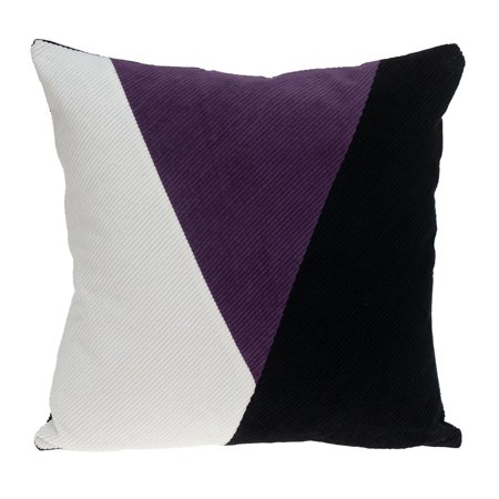 Parkland Collection Arcas Transitional Multicolor Throw Pillow 20" x 20" Purple