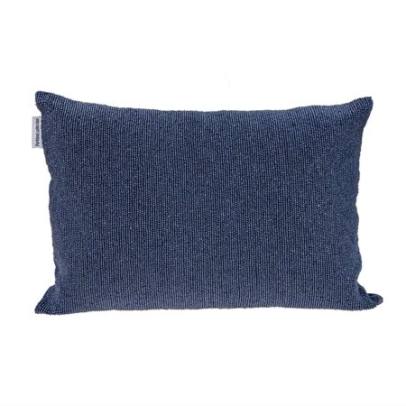 Parkland Collection Aster Transitional Beaded Throw Pillow - 14" x 20" Blue