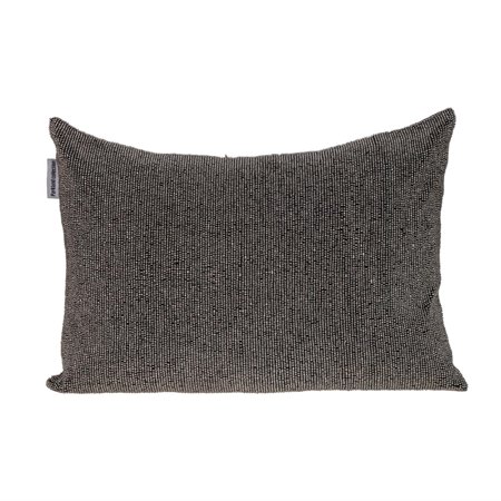 Parkland Collection Aster Transitional Beaded Throw Pillow - 14" x 20" Gray