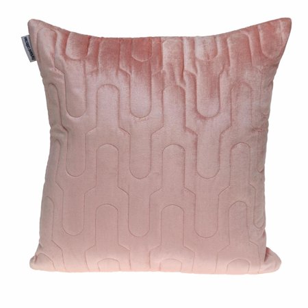 Parkland Collection Basil Transitional Quilted Throw Pillow - 20" x 20" Pink