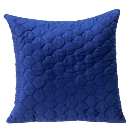 Parkland Collection Bazyli Transitional Quilted Throw Pillow 20" x 20" Blue