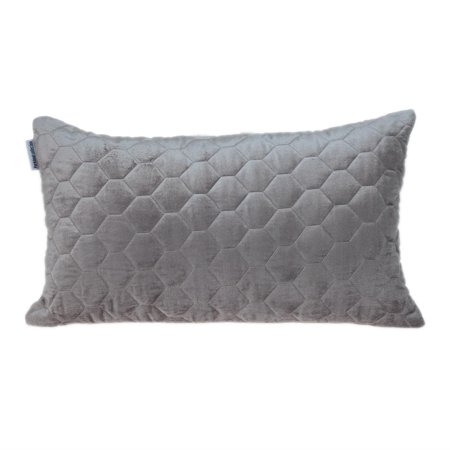 Parkland Collection Bazyli Transitional Quilted Throw Pillow 14" x 24" Taupe