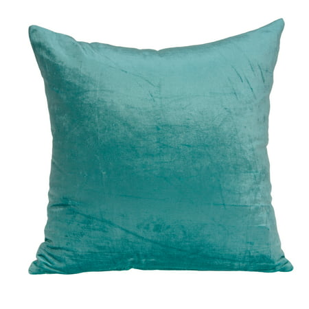 Parkland Collection Camila Aqua Solid Throw Pillow