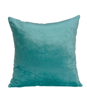 Parkland Collection Camila Aqua Solid Throw Pillow