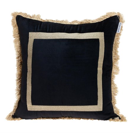 Parkland Collection Catia Transitional Throw Pillow 20" x 20" Black