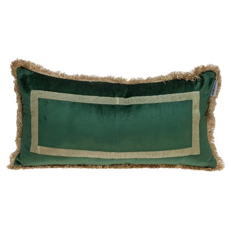 Parkland Collection Catia Transitional Throw Pillow 12" x 24" Green