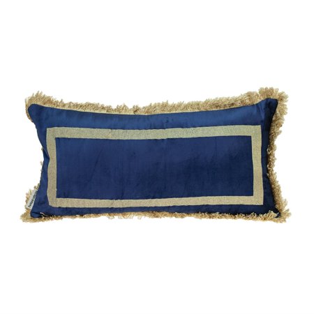 Parkland Collection Catia Transitional Throw Pillow 12" x 24" Blue