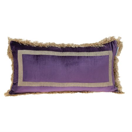 Parkland Collection Catia Transitional Throw Pillow 12" x 24" Purple