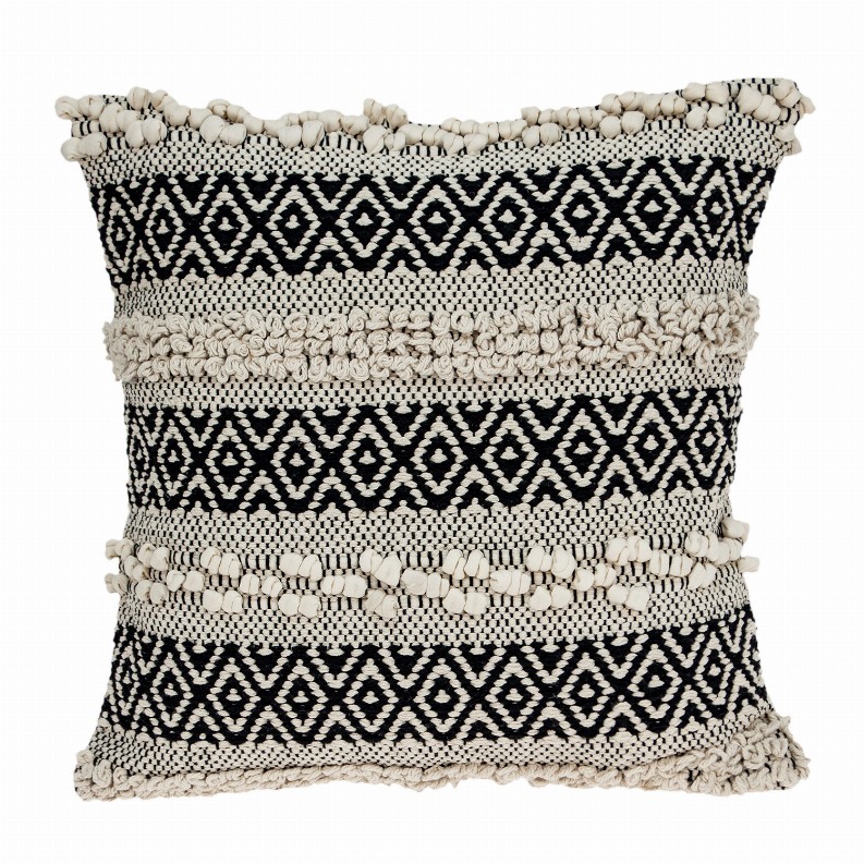 Parkland Collection Celice Bohemian Beige Pillow Cover With Poly Insert