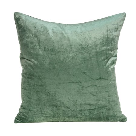 Parkland Collection Charlotte Green Solid Throw Pillow