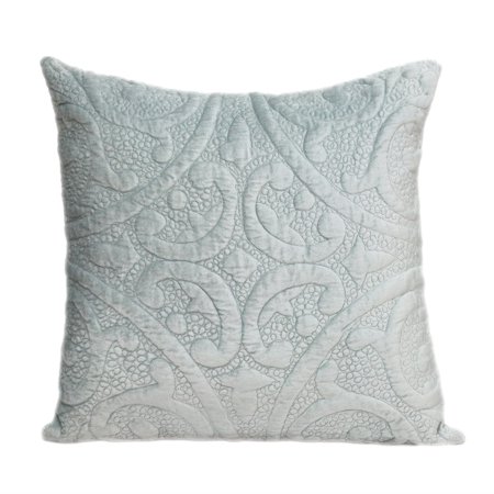 Parkland Collection Cristal Transitional Quilted Throw Pillow 20" x 20" Gray