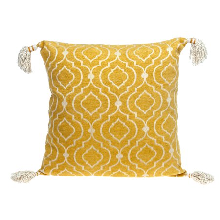 Parkland Collection Delilah Transitional Yellow Throw Pillow