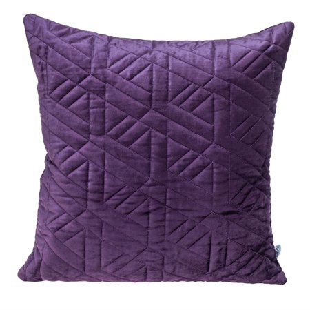 Parkland Collection Delta Transitional Quilted Throw Pillow - 20" x 20" Purple