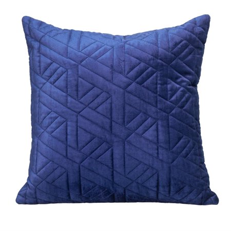 Parkland Collection Delta Transitional Quilted Throw Pillow - 20" x 20" Blue