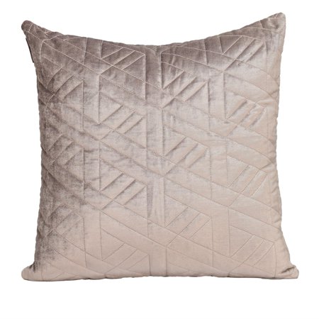 Parkland Collection Delta Transitional Quilted Throw Pillow - 20" x 20" Taupe