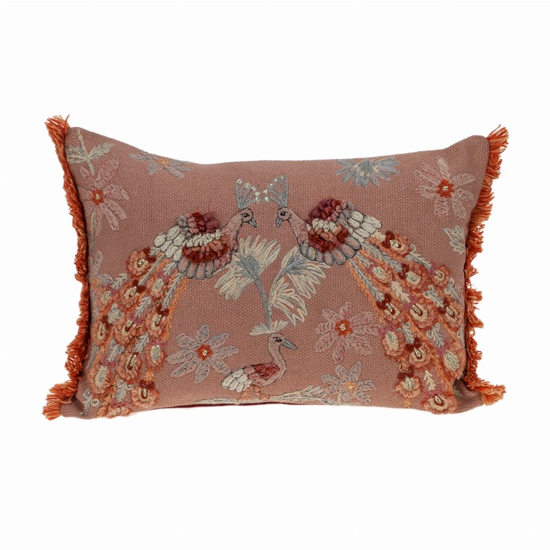 Parkland Collection Eliza Accent Pink Pillow Cover With Poly Insert