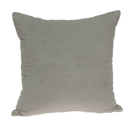Parkland Collection Emma Gray Solid Throw Pillow