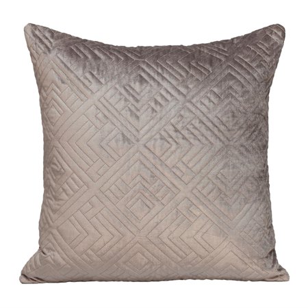 Parkland Collection Eris Transitional Quilted Throw Pillow - 20" x 20" Taupe