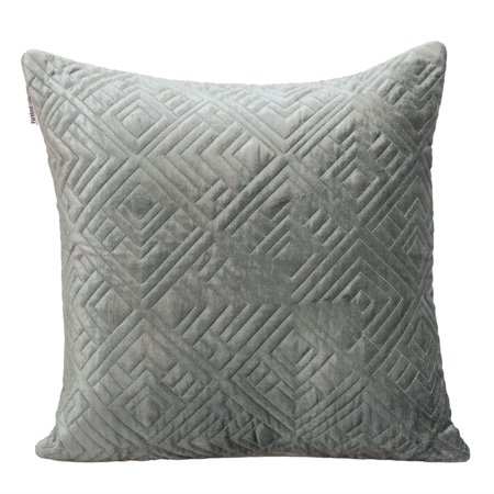 Parkland Collection Eris Transitional Quilted Throw Pillow - 20" x 20" Gray