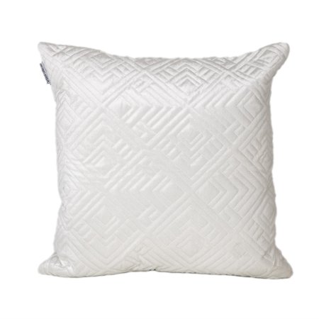 Parkland Collection Eris Transitional Quilted Throw Pillow - 20" x 20" White