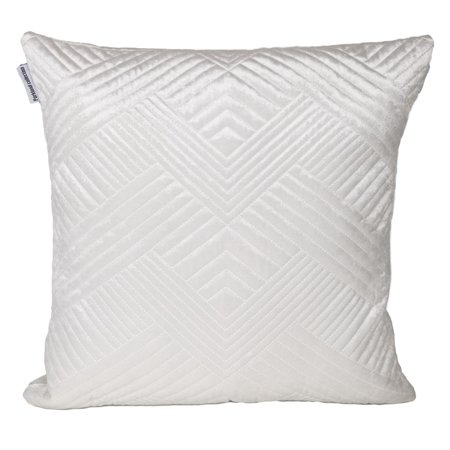 Parkland Collection Gaia Transitional Quilted Throw Pillow - 20" x 20" White