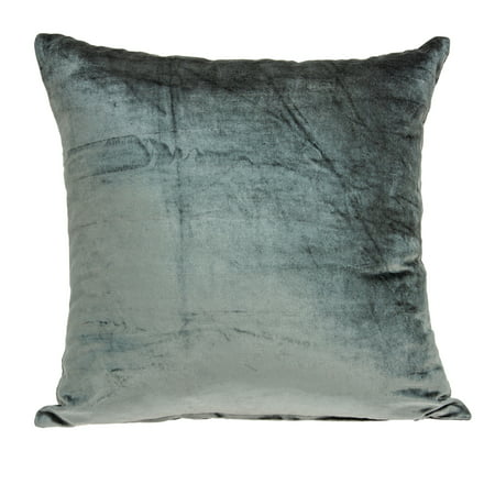 Parkland Collection Garnet Charcoal Solid Throw Pillow