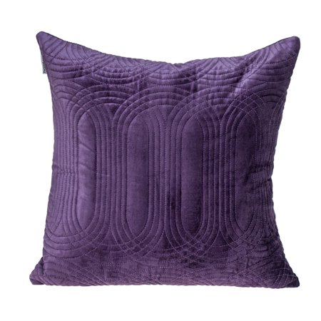 Parkland Collection Iphis Transitional Quilted Throw Pillow 20" x 20" Purple