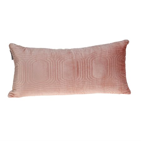 Parkland Collection Iphis Transitional Quilted Throw Pillow 12" x 24" Pink