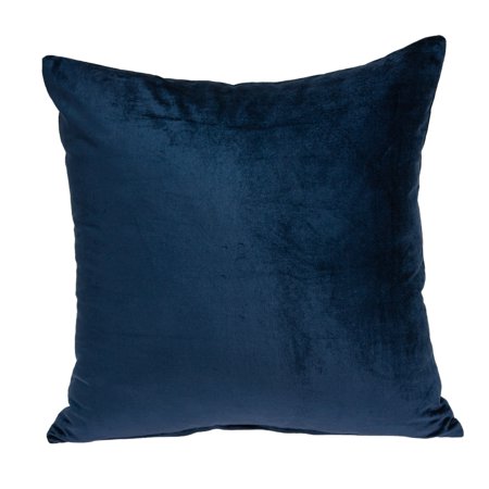 Parkland Collection Jugo Navy Blue Solid Throw Pillow