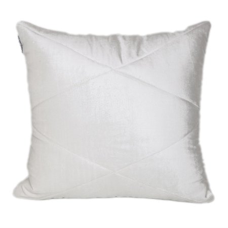 Parkland Collection Koko Transitional Quilted Throw Pillow 20" x 20" White