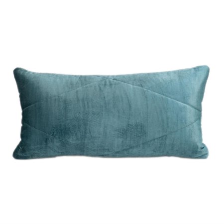 Parkland Collection Koko Transitional Quilted Throw Pillow 12" x 24" Teal