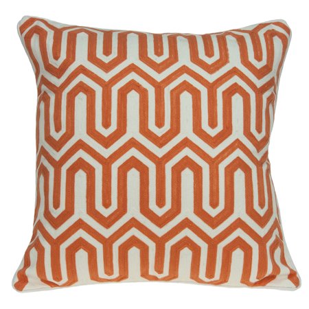 Parkland Collection Machu Orange Throw Pillow