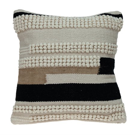 Parkland Collection Maddox Transitional Beige Throw Pillow