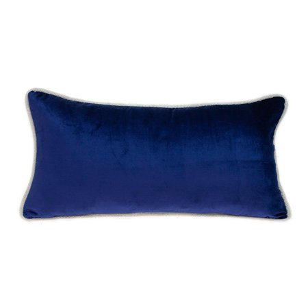 Parkland Collection Maia Transitional Multicolor Reversible Throw Pillow 12" x 24" Blue