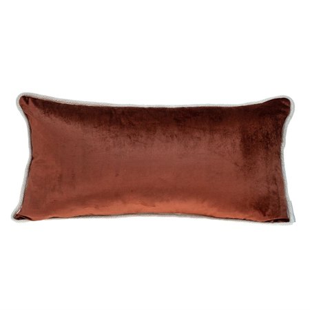 Parkland Collection Maia Transitional Multicolor Reversible Throw Pillow 12" x 24" Brown