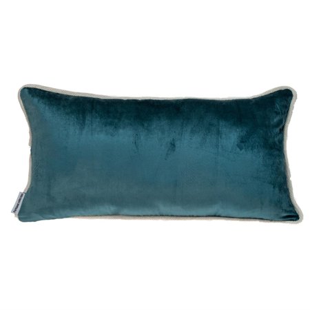 Parkland Collection Maia Transitional Multicolor Reversible Throw Pillow 12" x 24" Green/Teal
