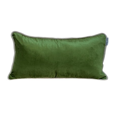 Parkland Collection Maia Transitional Multicolor Reversible Throw Pillow 12" x 24" Olive