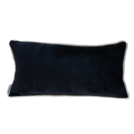 Parkland Collection Maia Transitional Multicolor Reversible Throw Pillow 12" x 24" Black