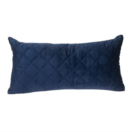 Parkland Collection Milo Transitional Quilted Throw Pillow 12" x 24" Navy