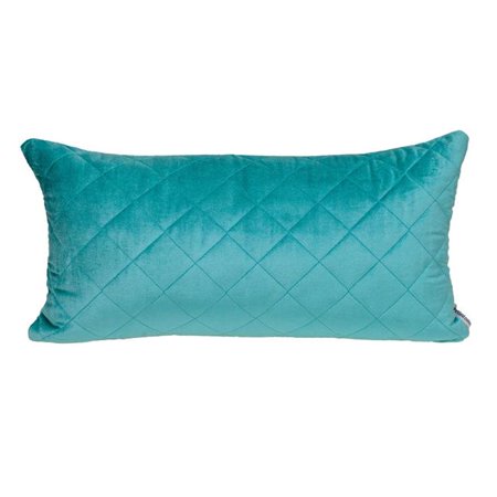 Parkland Collection Milo Transitional Quilted Throw Pillow 12" x 24" Aqua