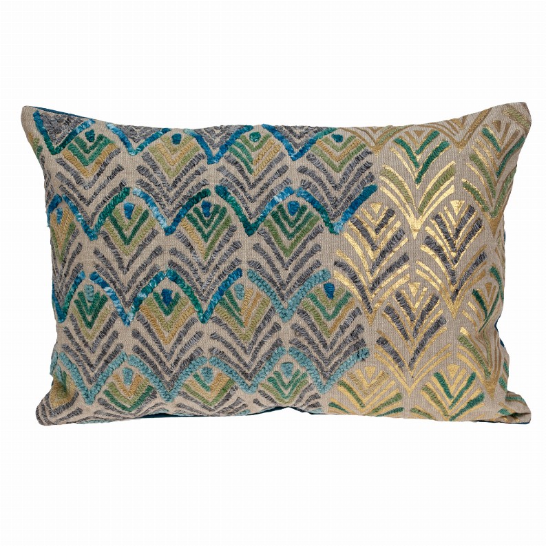 Parkland Collection Orion Accent Multicolor Pillow Cover With Poly Insert