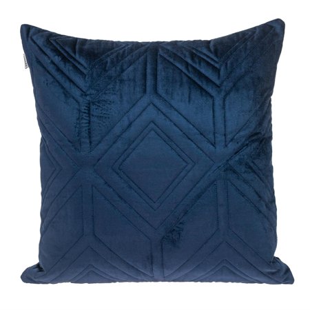 Parkland Collection Reta Transitional Quilted Throw Pillow 20" x 20" Blue/Navy