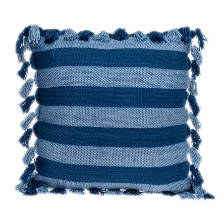 Parkland Collection River Transitional Blue Throw Pillow