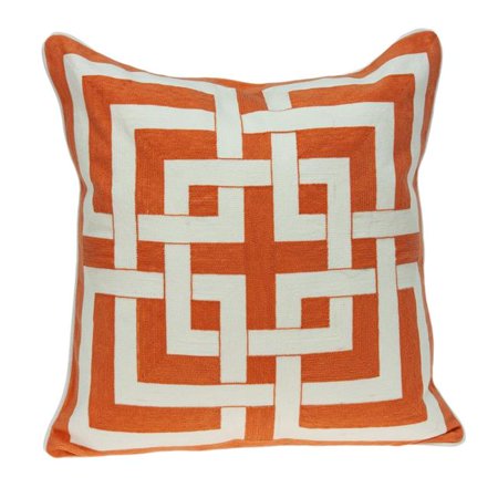 Parkland Collection Simbel Orange Throw Pillow